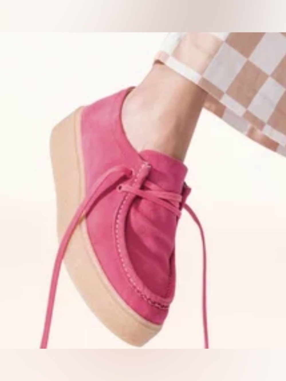 Hush Puppies Size 8 Pink Suede The Bridget Sneaker